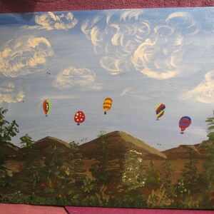 HOT Air BALLOONS In The SKY  Acrylic Picture