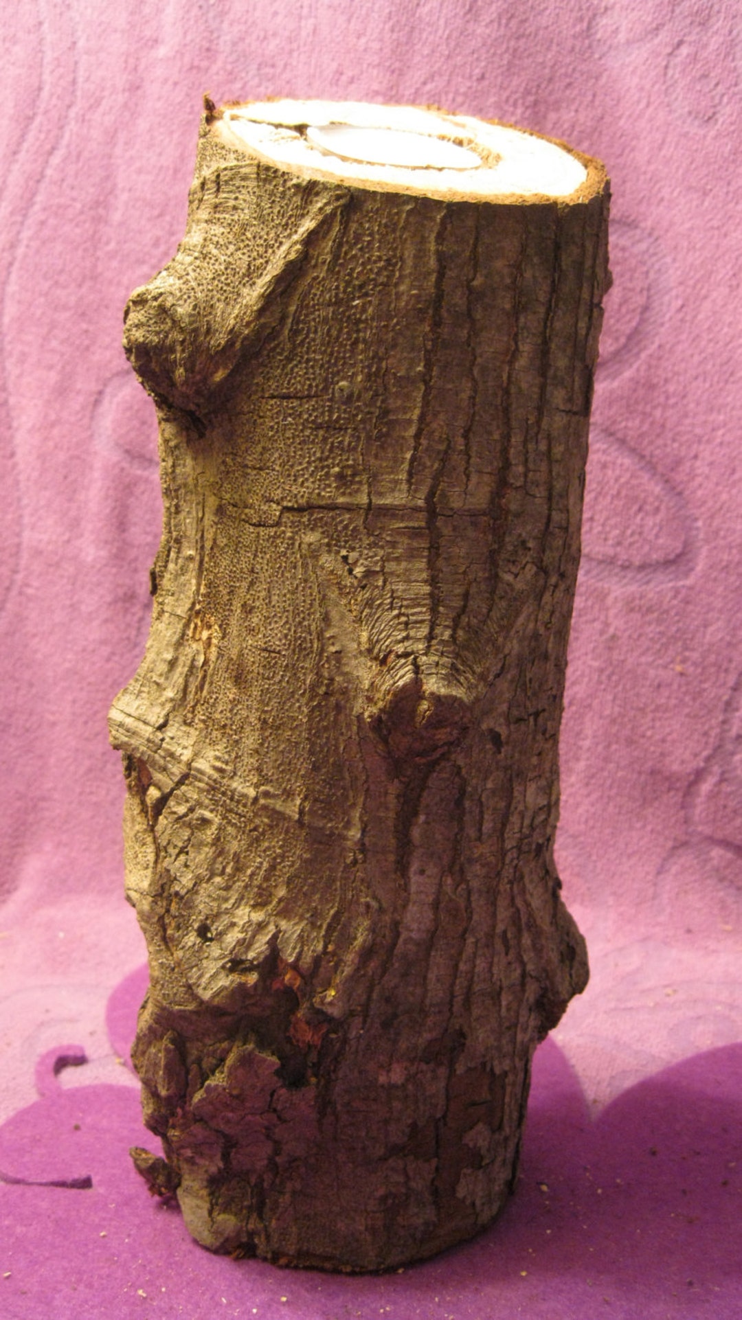 Lot 12 Bougeoirs Rustiques Mariage En Tranches De Bois Naturel - Décoration Boho Champêtre Fait Main 7-9 Cm
