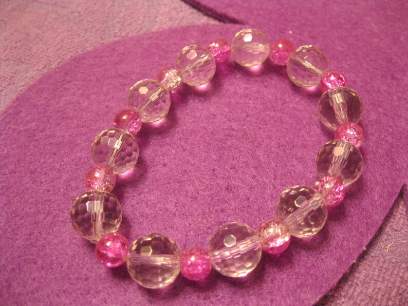 Clear OVAL SHADES of PINK Jewelry Set