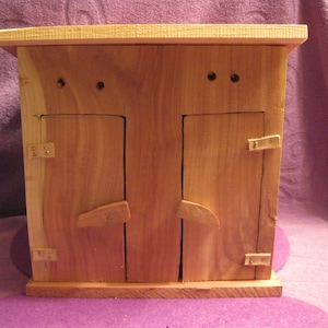 WOODEN CEDAR OUTHOUSE