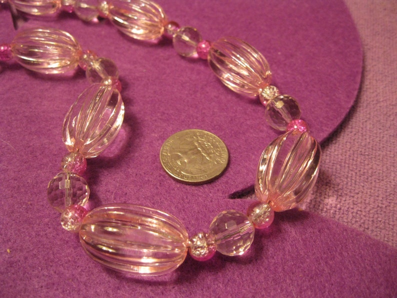 Clear OVAL SHADES of PINK Jewelry Set