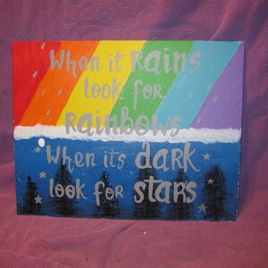 WHEN IT RAINS  Acrylic Picture