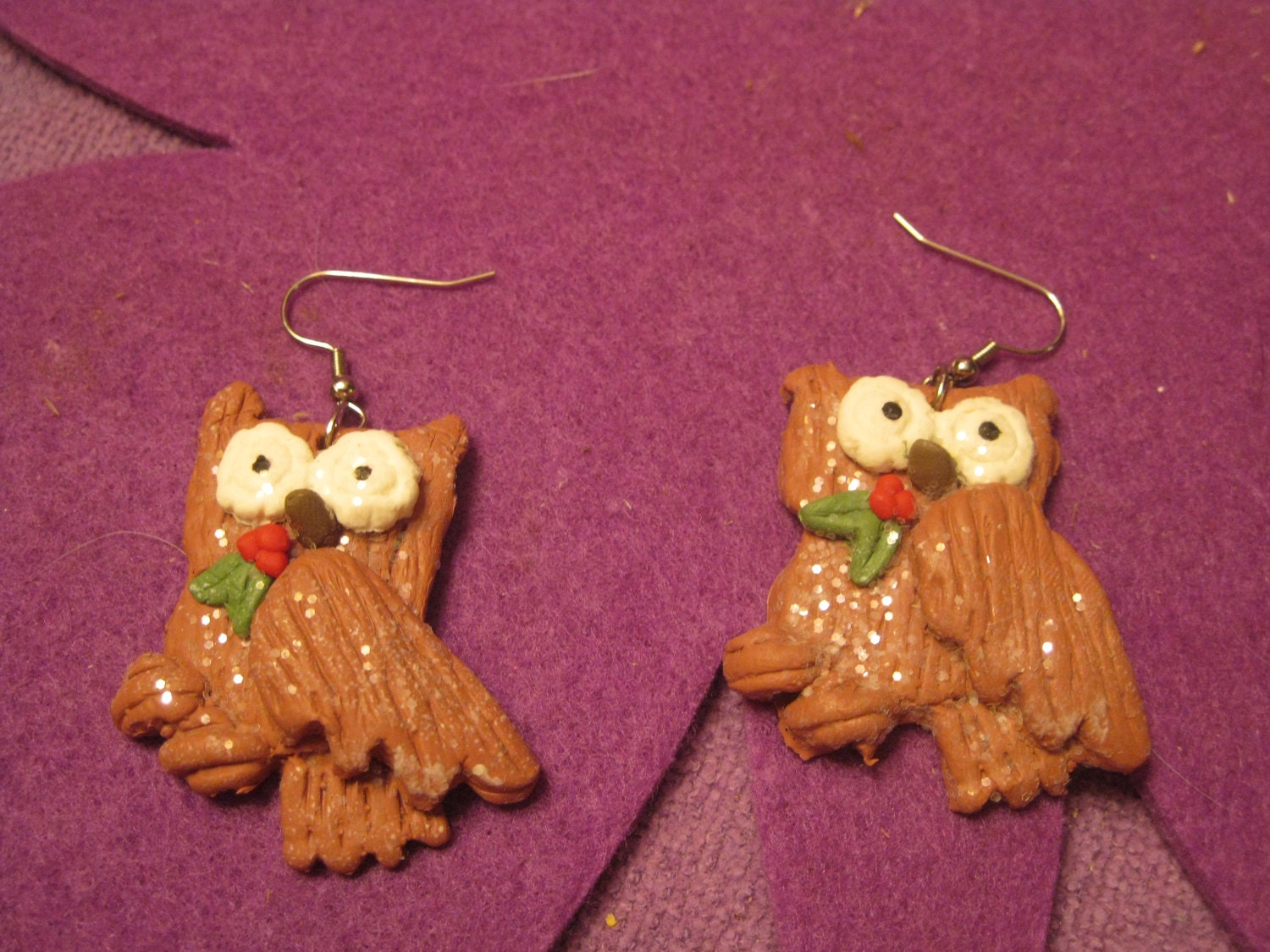 RUSTIC OWL Earrings