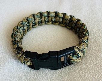 Large Paracord Bracelet with Buckle, Men's Bracelet, Survival Bracelet, Gift for Men