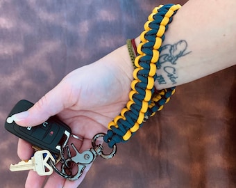 Small Paracord Wrist Lanyard, Keychain, Wallet Chain