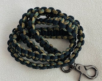 550 Paracord Neck Lanyard, Keychain Lanyard, ID Card holder