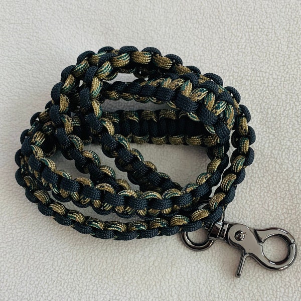 550 Paracord Neck Lanyard, Keychain Lanyard, ID Card holder