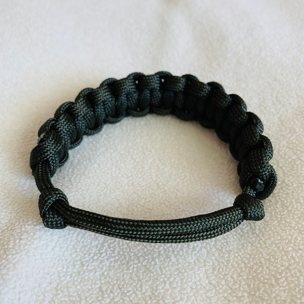 Large Adjustable Paracord Bracelet, 550 Paracord, Survival Bracelet