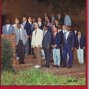 1988 Iron Bowl Program Paul Bear Bryant/Alabama football/sports/Bill Curry/Roll Tide Roll/Alabama Crimson Tide/ Auburn Tigers/ Pat Dye