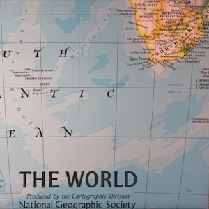 1994 年版世界地図 / ナショナル ジオグラフィック / 地図作成 / 地図 / 世界地図 / 地球地図 / 地形図