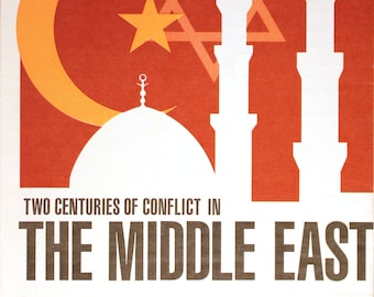 Middle East Vintage Map/ Cartography