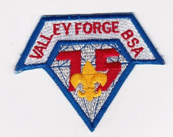 BSA Diamond Jubilee 75 years Valley Forge , USA Vintage Boy Scout patch/ BSA/ Scouting/ International Boy Scouts