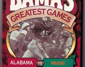 Les plus grands jeux de Bama #10 Alabama contre Miami 1962 VHS