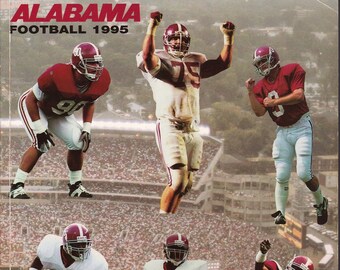 1995 Alabama Football Press Guide/ Gene Stallings collectible/ Alabama football/sports/Winning Coach/Roll Tide Roll/Alabama Crimson Tide/SEC