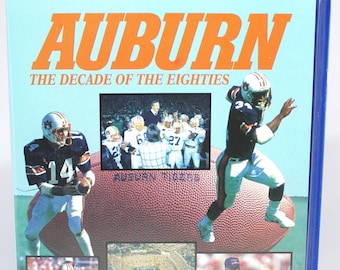 Auburn: The Decade of the 80's VHS tape/ Auburn Tigers/ War Eagle/ The Complete Story of the Auburn Football Program in the 1980's