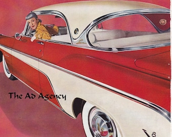 1955 De Soto Sportsman Magazine Advertisement/vintage ad/automotive art/automobile decor/automobilia/cool men's gift/ 1950's car