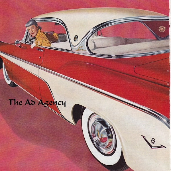 1955 De Soto Sportsman Magazine Advertisement/vintage ad/automotive art/automobile decor/automobilia/cool men's gift/ 1950's car