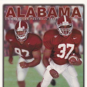 1999 Alabama Football Press Guide/ Mike Dubose collectible/ Alabama football/sports/Winning Coach/Roll Tide Roll/Alabama Crimson Tide/SEC