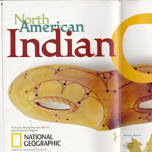 Carte/carte vintage de la culture indienne d'Amérique du Nord/cartographie/cartes/Amérindiens/Indiens/Amérique du Nord/archéologie/tribus indiennes