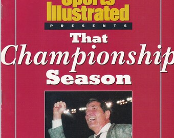 1992 Alabama Crimson Tide Sports Illustrated Commemorative Issue "That Championship Season"