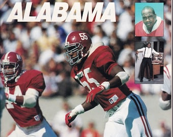 1988 Alabama-Penn State Program/ Derrick Thomas/ Joe Paterno/Alabama football/sports /Bill Curry/ Roll Tide Roll/Alabama Crimson Tide/