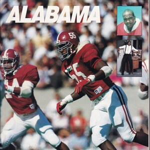 1988 Alabama-Penn State Program/ Derrick Thomas/ Joe Paterno/Alabama football/sports /Bill Curry/ Roll Tide Roll/Alabama Crimson Tide/