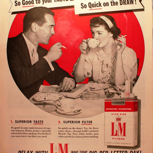 L and m cigarettes etsy