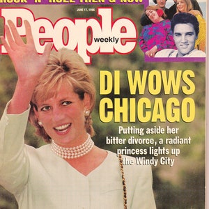 Di Wows Chicago People Weekly Tribute /June 17, 1996/Rock &#39;n&#39; Roll Then & Now/ British Royalty/ Princess Di/ Princess Diana/ Royal family