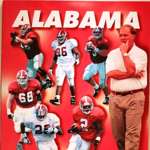 1997 Alabama Football Press Guide/ Mike Dubose collectible/ Alabama football/sports/Winning Coach/Roll Tide Roll/Alabama Crimson Tide/SEC