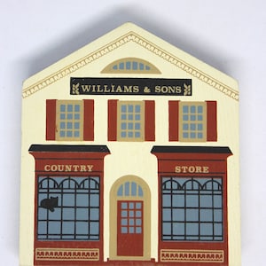 Williams & Sons Country Store Cat&#39;s Meow collectible building/ Series VI Collectible House/ Flat house/ Cat&#39;s Meow/ Faline /Casper the cat