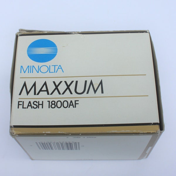 Minolta Maxxum Flash 1800AF for film camera/ SLR/ photography/ vintage camera /35mm film camera/ flash photography