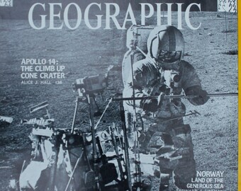 Apollo 14 National Geographic Cover Space program/NASA/exploration/astronauts/moon landing