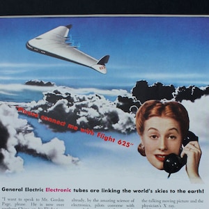1942 General Electric World War II Ad/ Vintage Advertisement/World War II/vintage magazine/retro ads/1940&#39;s/Cool men&#39;s gifts/War effort