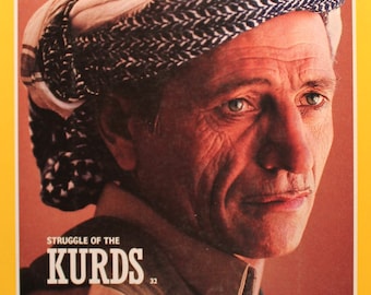 Struggle of the Kurds National Geographic  Cover - magazine photographic art/cool gift/Iraq / Iran/ Kurdistan