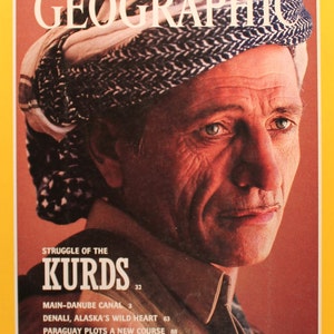 Struggle of the Kurds National Geographic  Cover - magazine photographic art/cool gift/Iraq / Iran/ Kurdistan