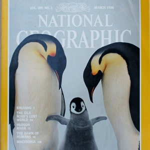 National Geographic Penguins Cover - Emperors of the ice -Magazine/ magazine photographic art/cool gift/ arctic/  antarctic
