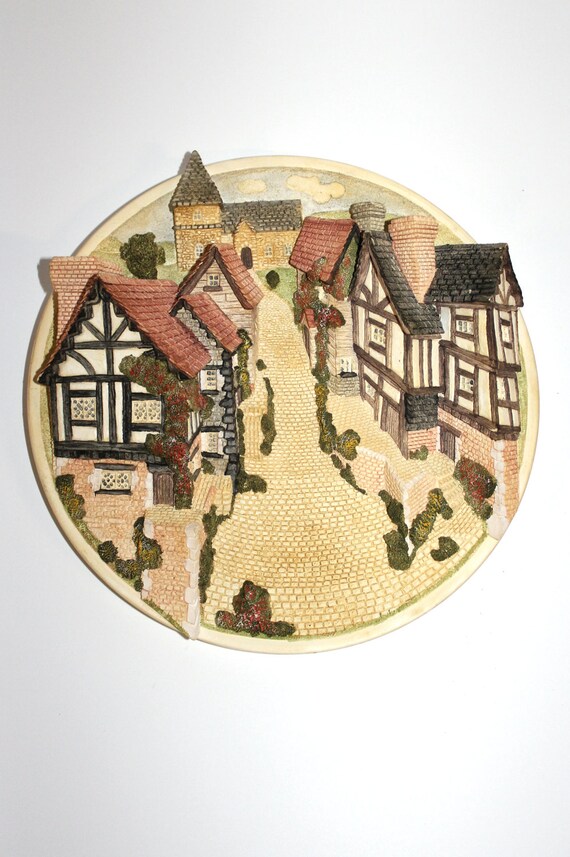 David Winter Cottages Collectors Guild 3d Wall Plaque Etsy