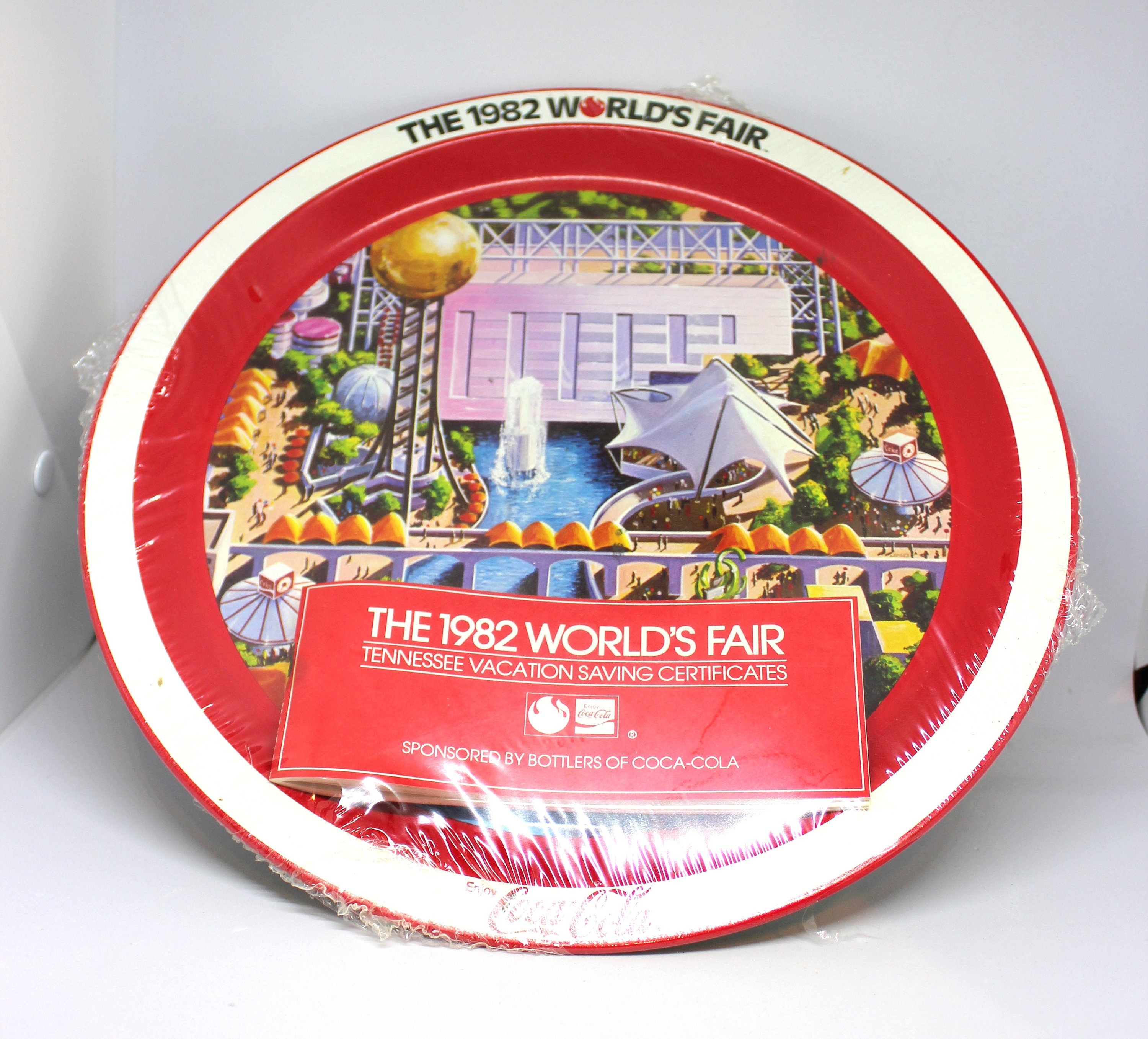 1982 World's Fair Coca-cola Tray/ Knoxville Tennessee World's Fair