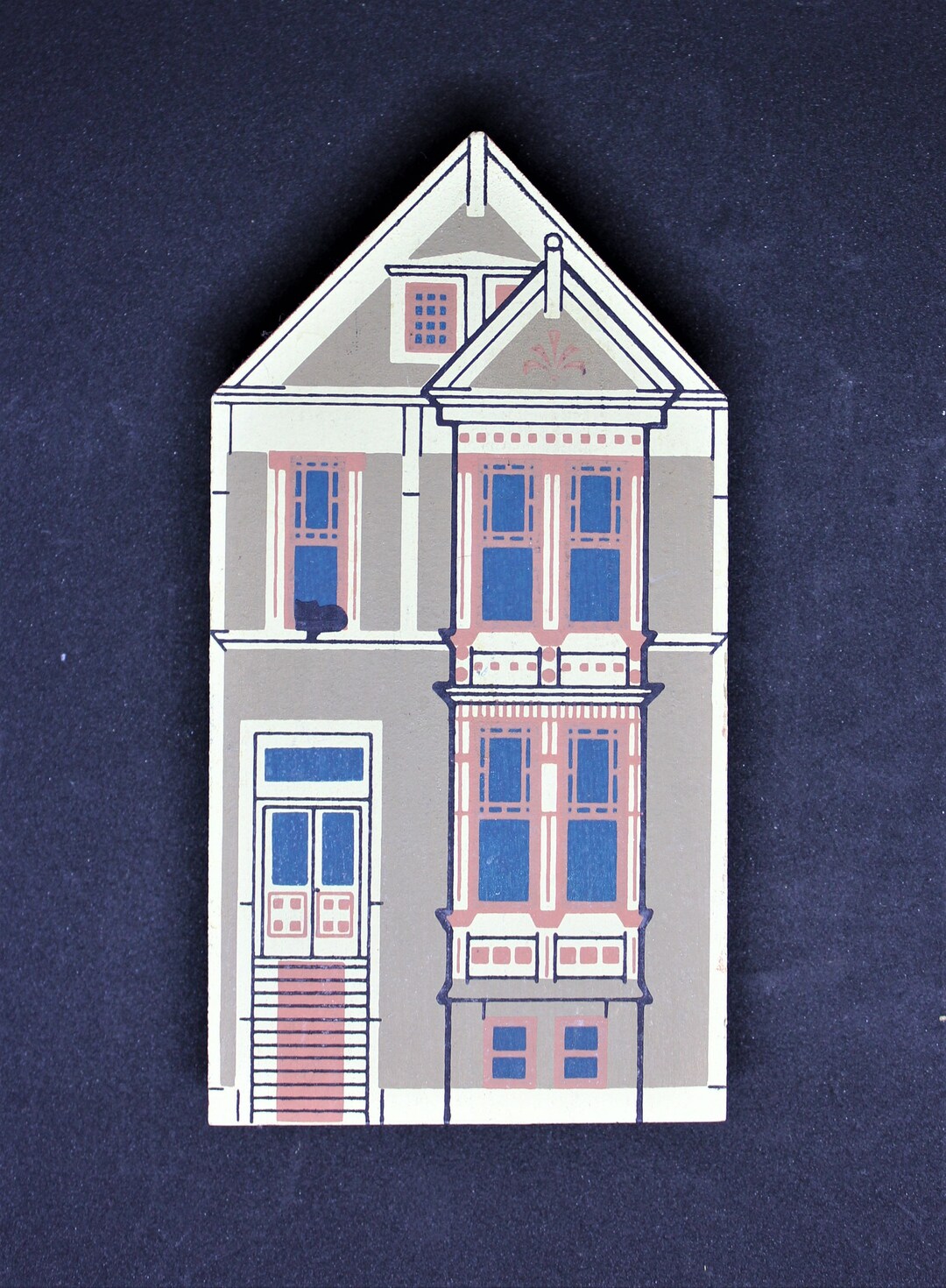 Lady Amanda Painted Ladies Cat's Meow Collectible Building/ Painted