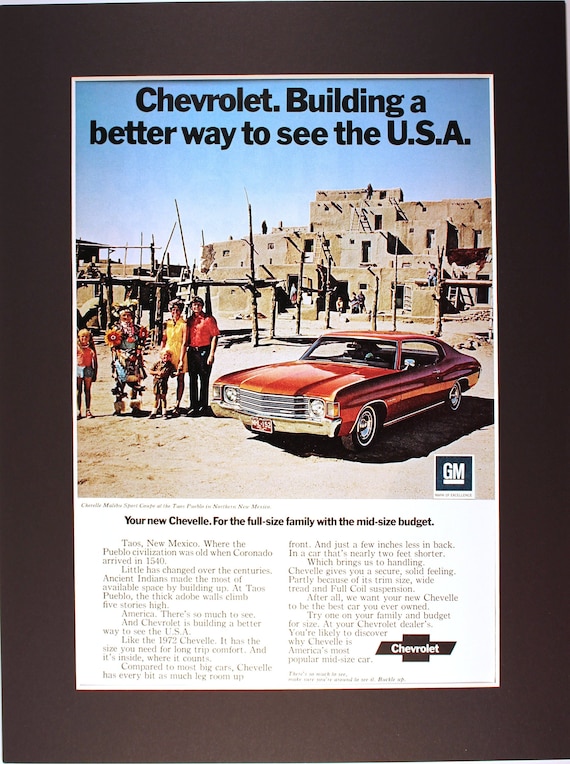 Vintage 1972 Chevrolet Advertisement Vintage 1972 Chevrolet Advertisement