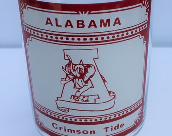 Szkło kolekcjonerskie Uniwersytetu Alabamy/piłka nożna Alabamy/Roll Tide Roll/Alabama Crimson Tide/Bear Bryant/Gene Stallings/Mistrzowie kraju