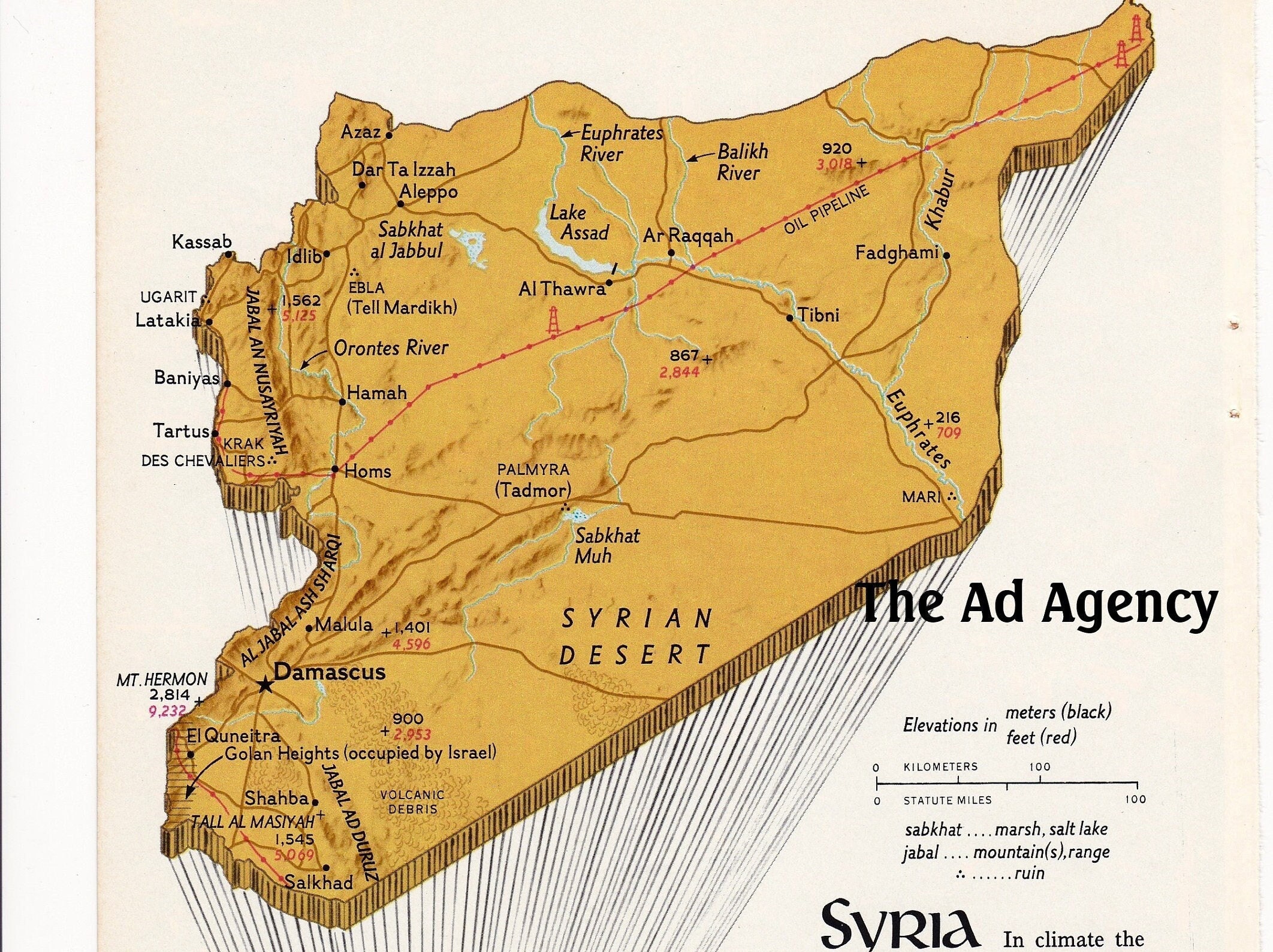 Syrian Desert Physical Map Il Fullxfull.3578482740 B6cv