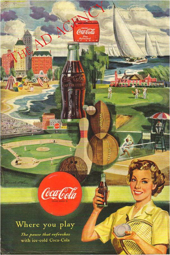 1950 Coca-cola Magazine Advertisement/vintage Advertising/retro