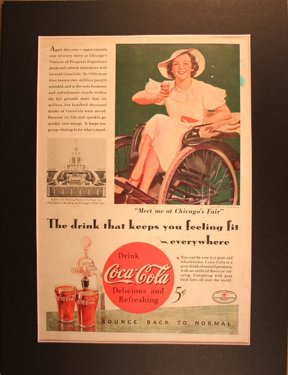 1934 Coca-cola Magazine Advertisement/vintage Advertising