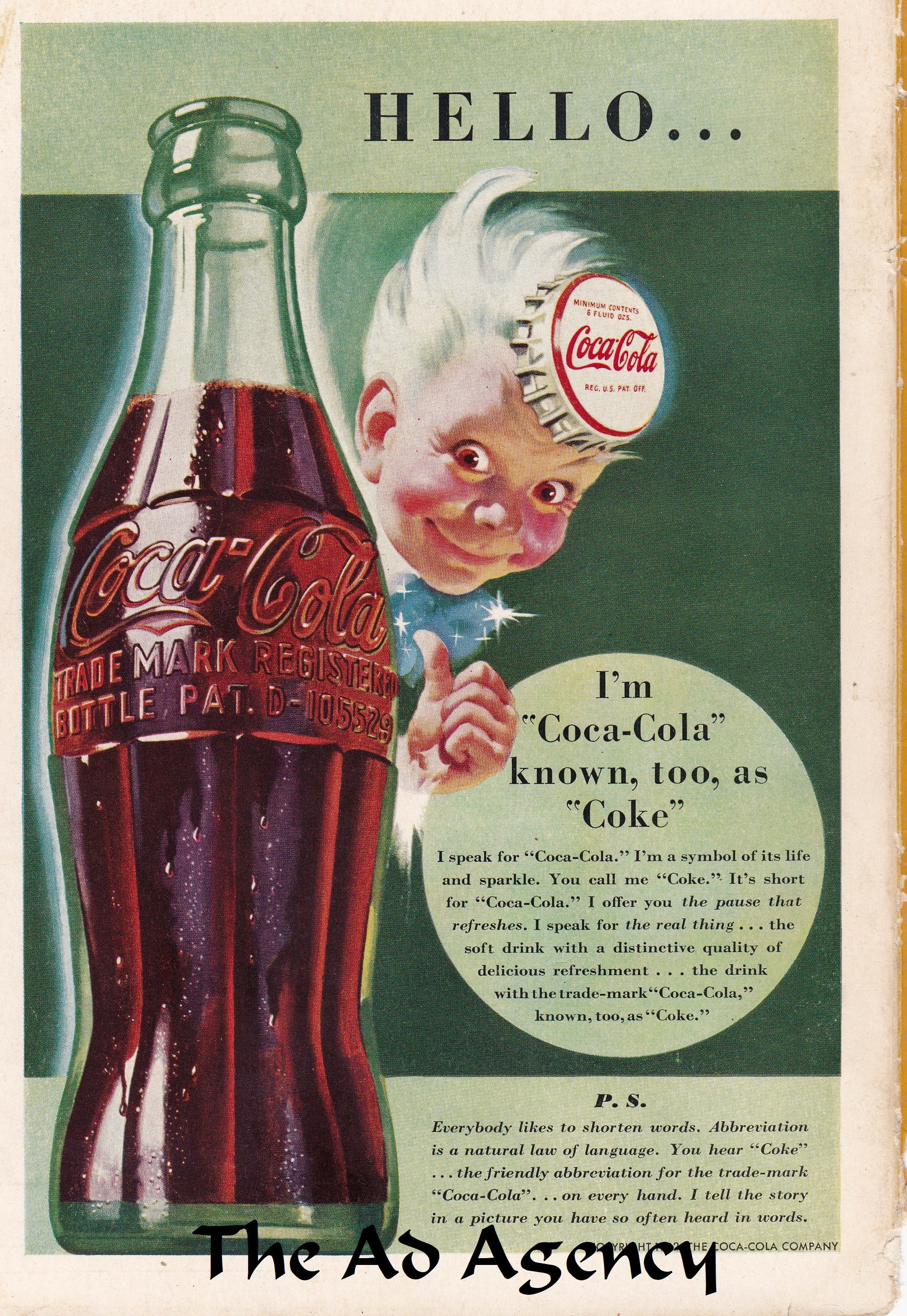 Coca-Cola'　known　1942　Etsy　Coca-Cola　Hello　'I'm　日本