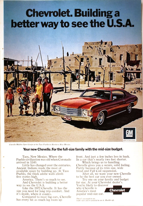 Vintage 1972 Chevrolet Advertisement Vintage 1972 Chevrolet Advertisement
