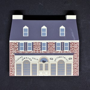 Jeweler Optometrist Cat&#39;s Meow collectible building/ Series IX/ Sheila/ Collectible House/ Flat house/ Cat&#39;s Meow/ Faline