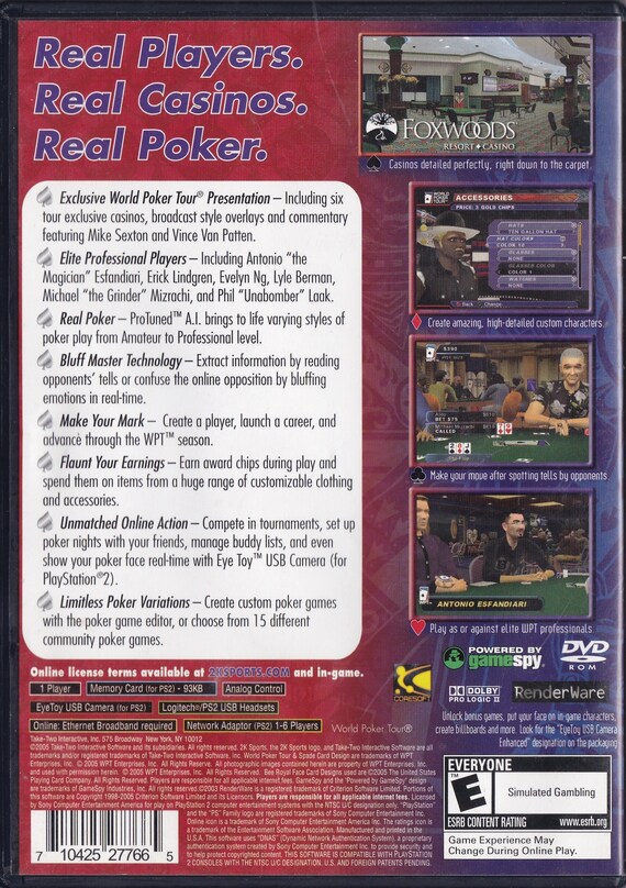 つな PS2 ゲームコレクション / 「7 ワールド ポーカー ツアー」と