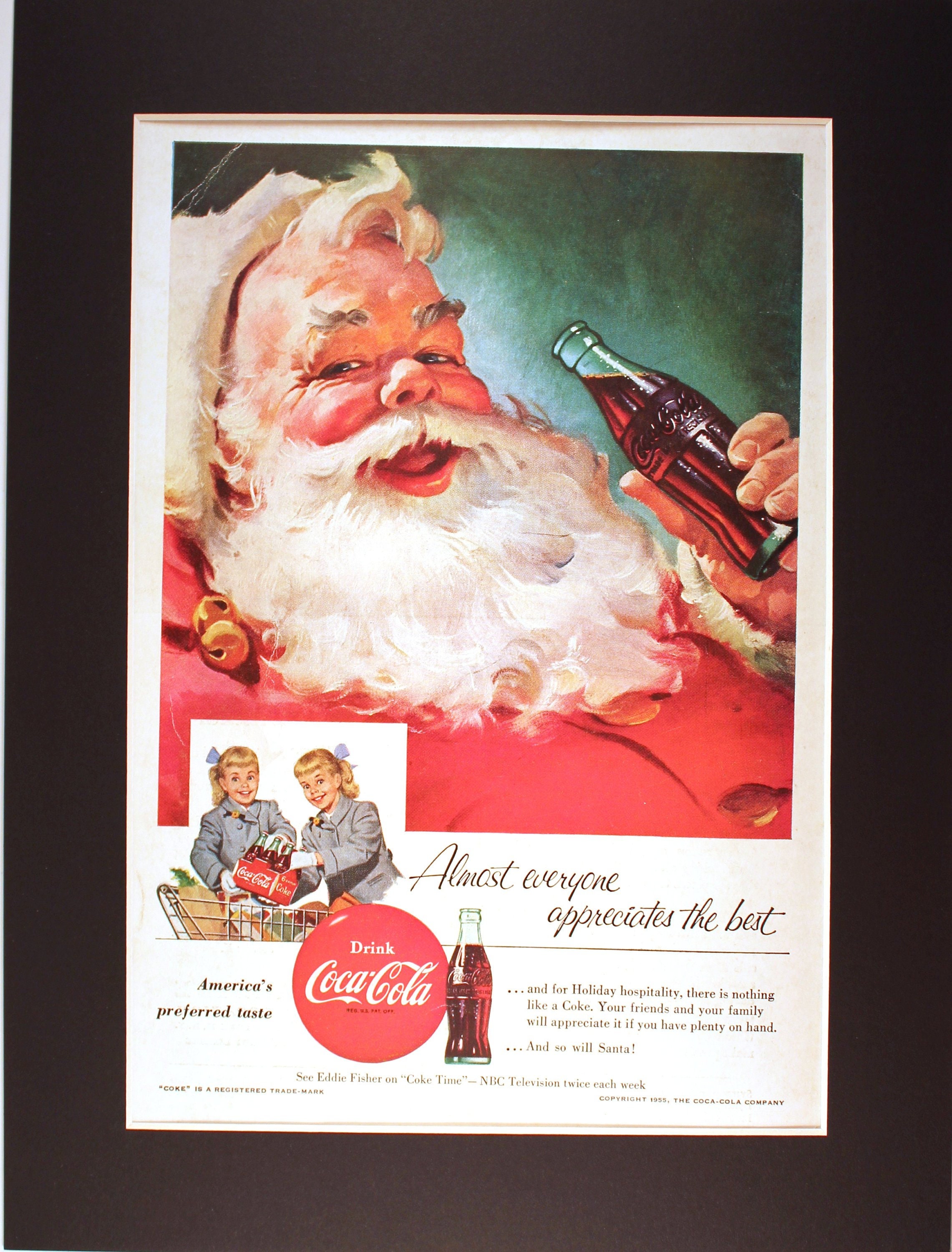 coke santa claus doll