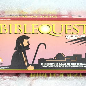 BibleQuest Bible Trivia game/ Old Testament/ Trivia questions family game night/ Board game/ Adult games/ children&#39;s games